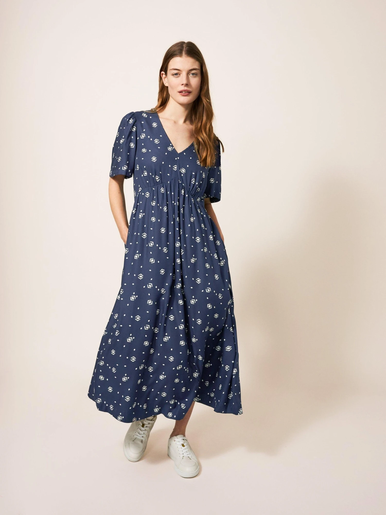 WHITE STUFF Lucy Dress In NAVY MULTI 3 WHITE STUFF Lucy Dress In NAVY MULTI - Image 3