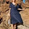 WHITE STUFF Lucy Dress In NAVY MULTI
