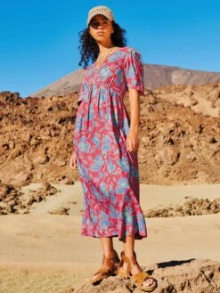 WHITE STUFF Lucy Dress In PINK MULTI