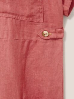 WHITE STUFF Reno Linen Midi Shirt Dress In MID PLUM 14 WHITE STUFF Reno Linen Midi Shirt Dress In MID PLUM -Whte Stuffy Store 438906 MID PLUM FD 1