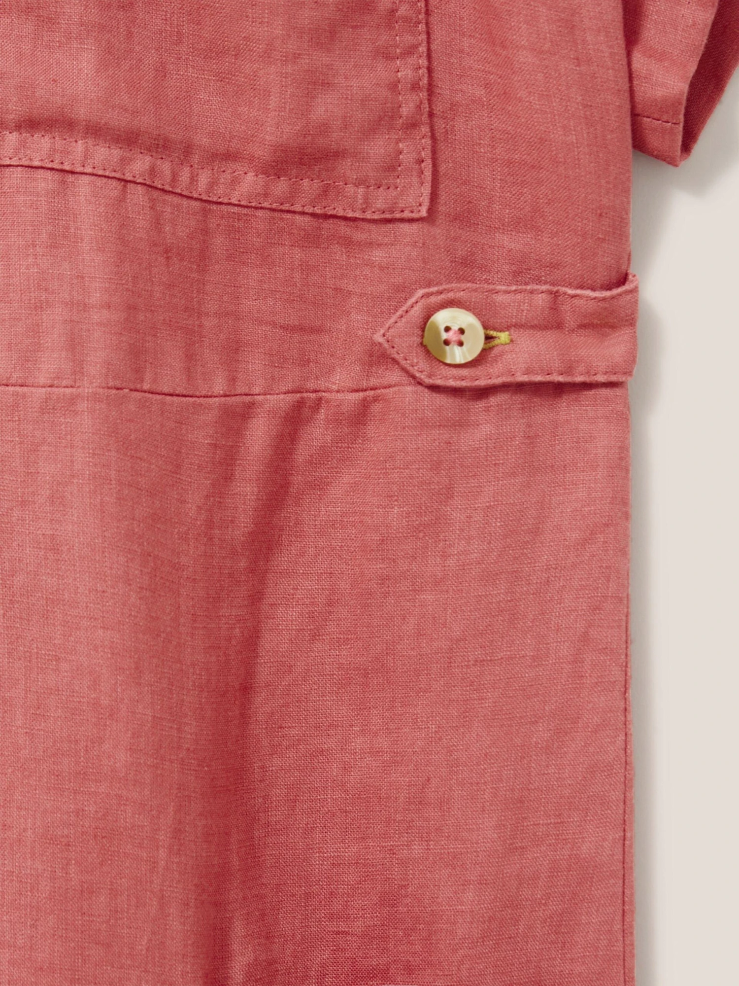 WHITE STUFF Reno Linen Midi Shirt Dress In MID PLUM 7 WHITE STUFF Reno Linen Midi Shirt Dress In MID PLUM - Image 7