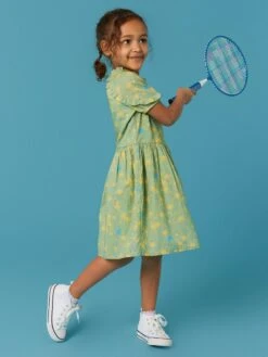 Whte Stuffy Store 6 WHITE STUFF Printed Woven Dress In GREEN MULTI