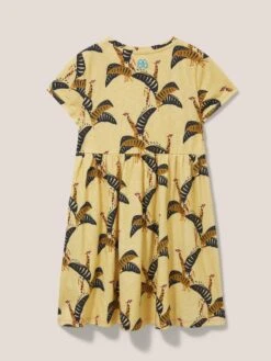 WHITE STUFF Casey Printed SS Dress In YELLOW MULTI -Whte Stuffy Store 439028 YELLOW MLT FB