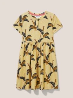 WHITE STUFF Casey Printed SS Dress In YELLOW MULTI -Whte Stuffy Store 439028 YELLOW MLT FF