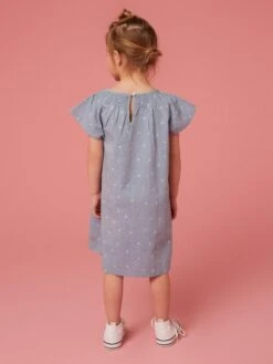 WHITE STUFF Chambray Frill Dress In CHAMBRAY BLUE 7 WHITE STUFF Chambray Frill Dress In CHAMBRAY BLUE -Whte Stuffy Store 439071 CHAMB BLUE MB