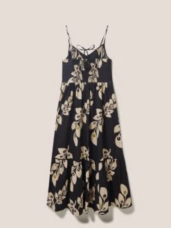 WHITE STUFF Skylar Cotton Maxi Dress In BLACK MULTI 13 WHITE STUFF Skylar Cotton Maxi Dress In BLACK MULTI -Whte Stuffy Store 439073 BLK MLT FB