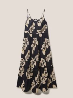 WHITE STUFF Skylar Cotton Maxi Dress In BLACK MULTI 11 WHITE STUFF Skylar Cotton Maxi Dress In BLACK MULTI -Whte Stuffy Store 439073 BLK MLT FF