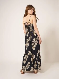 WHITE STUFF Skylar Cotton Maxi Dress In BLACK MULTI 10 WHITE STUFF Skylar Cotton Maxi Dress In BLACK MULTI -Whte Stuffy Store 439073 BLK MLT MB