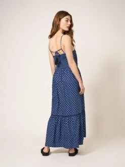 WHITE STUFF Skylar Cotton Maxi Dress In BLUE MULTI 10 WHITE STUFF Skylar Cotton Maxi Dress In BLUE MULTI -Whte Stuffy Store 439073 BLUE MLT MB