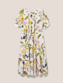 WHITE STUFF Jolene Cotton Midi Dress In WHITE MULTI 15 WHITE STUFF Jolene Cotton Midi Dress In WHITE MULTI -Whte Stuffy Store 439117 WHITE MLT FB