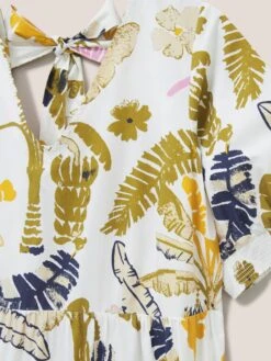 WHITE STUFF Jolene Cotton Midi Dress In WHITE MULTI 14 WHITE STUFF Jolene Cotton Midi Dress In WHITE MULTI -Whte Stuffy Store 439117 WHITE MLT FD