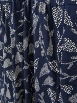 WHITE STUFF Naya Jersey Midi Dress In NAVY MULTI -Whte Stuffy Store 439119 NAVY MULTI FD
