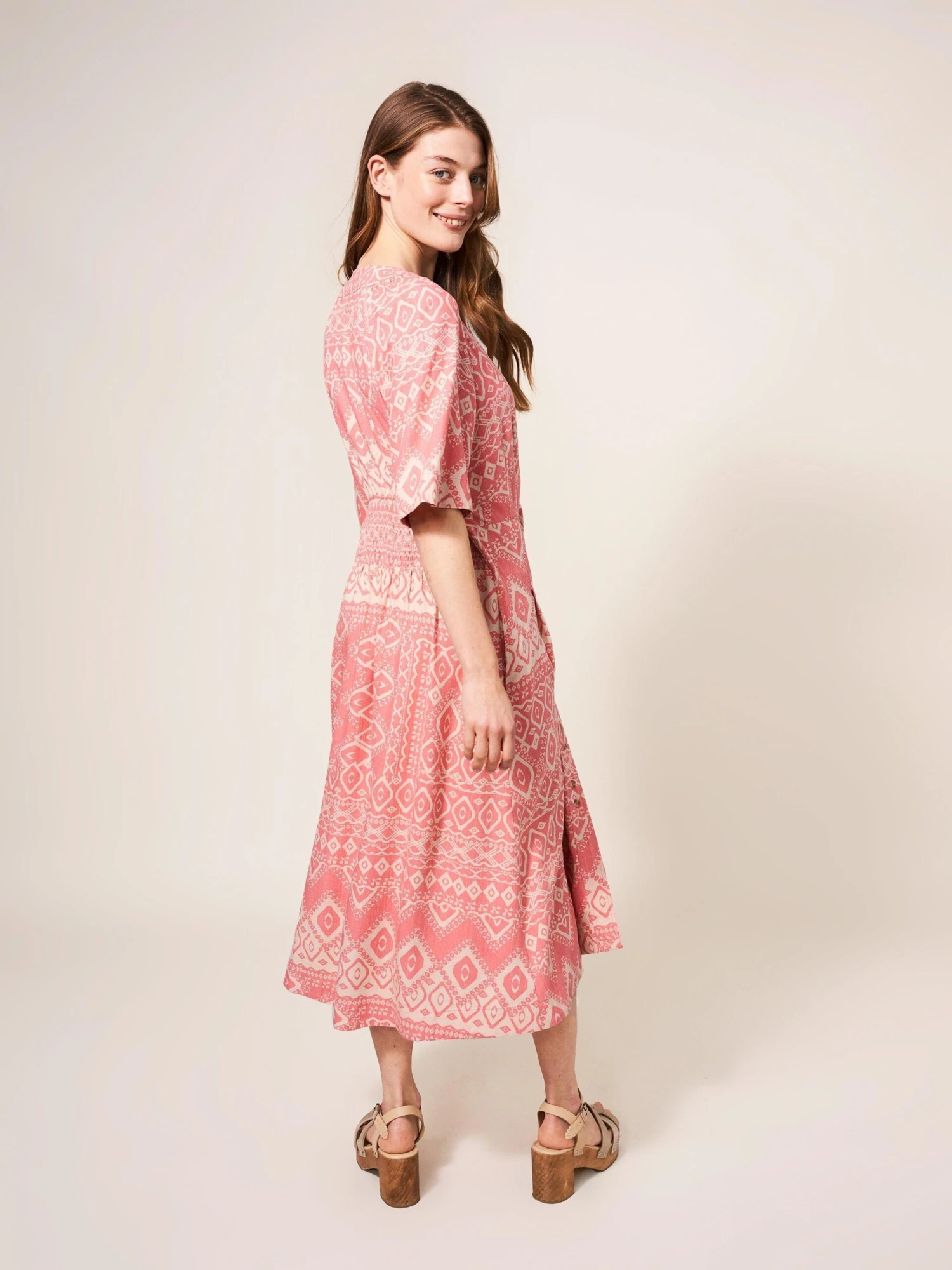 WHITE STUFF Izzie Versatile Midi Dress In RED MULTI 5 WHITE STUFF Izzie Versatile Midi Dress In RED MULTI - Image 5