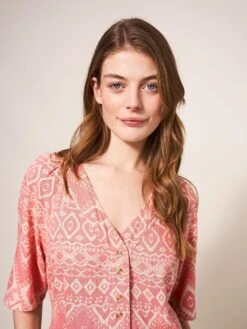 WHITE STUFF Izzie Versatile Midi Dress In RED MULTI -Whte Stuffy Store 439199 RED MLT MD