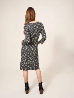 WHITE STUFF Tallie Dress In BLACK MULTI -Whte Stuffy Store 439497 BLK MLT MB