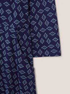 WHITE STUFF Rua Printed Midi Dress In NAVY MULTI -Whte Stuffy Store 439508 NAVY MULTI FD