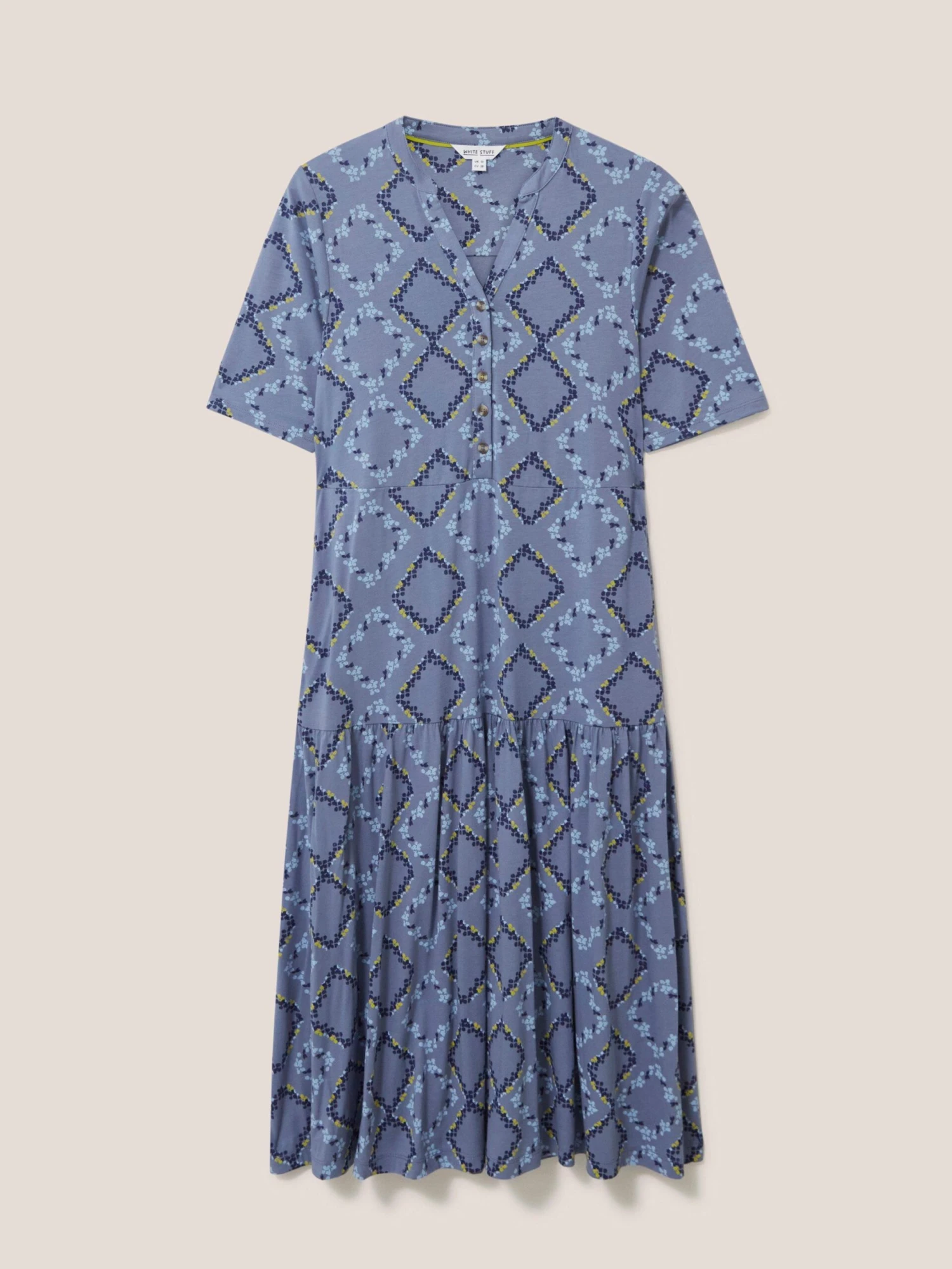 WHITE STUFF Sabina Jersey Midi Dress In BLUE MULTI 5 WHITE STUFF Sabina Jersey Midi Dress In BLUE MULTI - Image 5