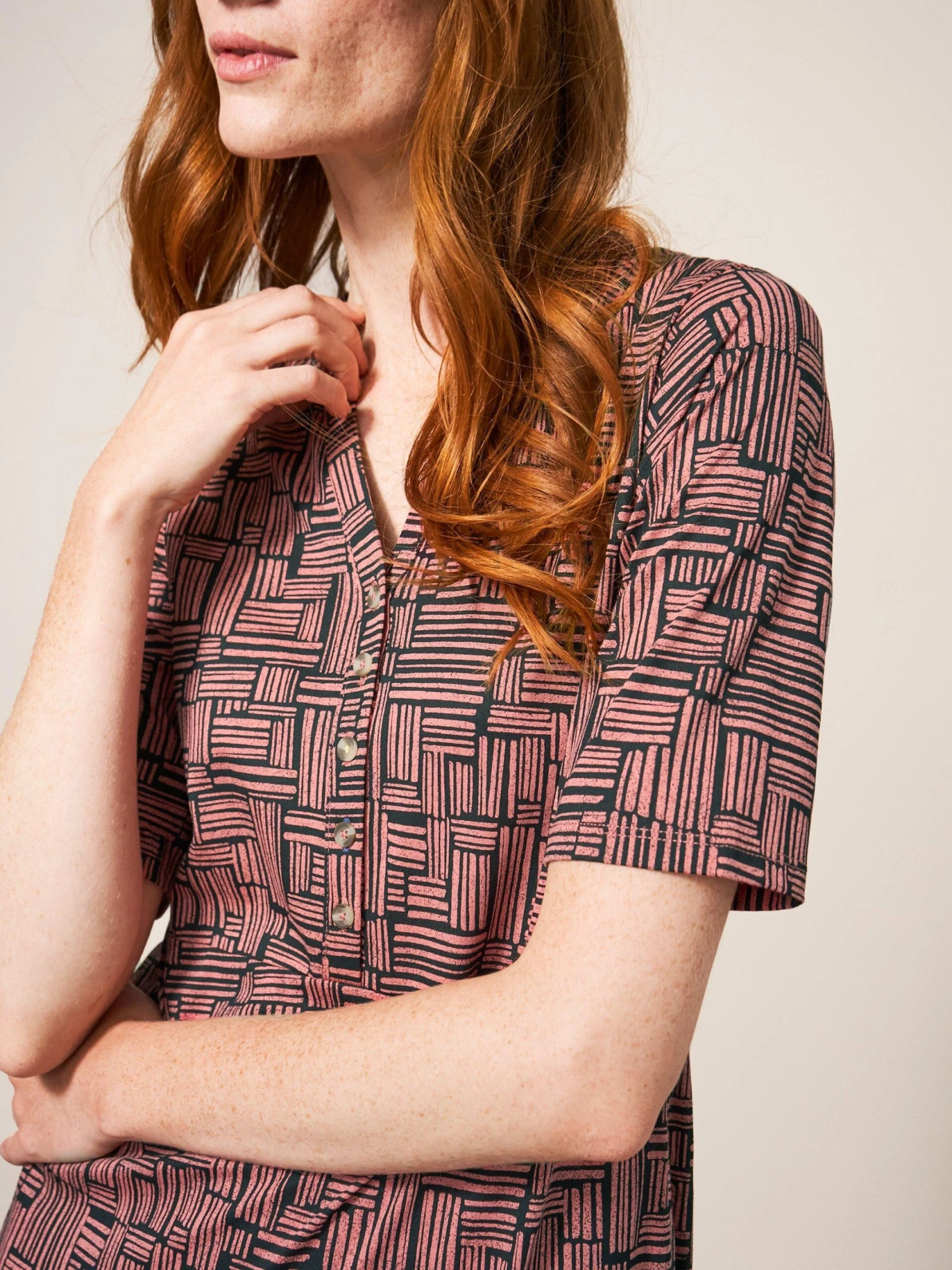 WHITE STUFF Sabina Jersey Midi Dress In RED MULTI 2 WHITE STUFF Sabina Jersey Midi Dress In RED MULTI - Image 2