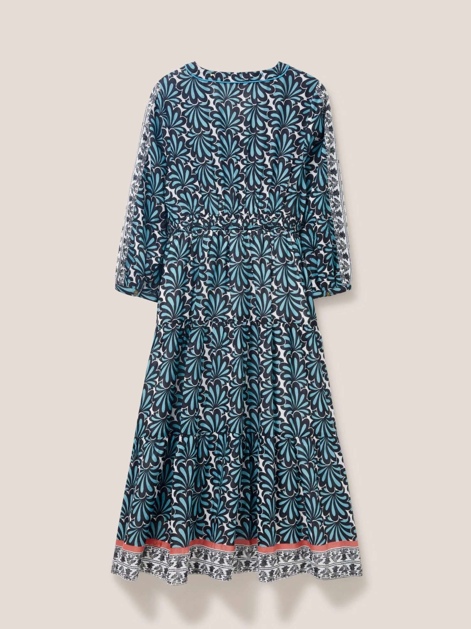 WHITE STUFF Jenna Midi Dress In TEAL MULTI 8 WHITE STUFF Jenna Midi Dress In TEAL MULTI - Image 8