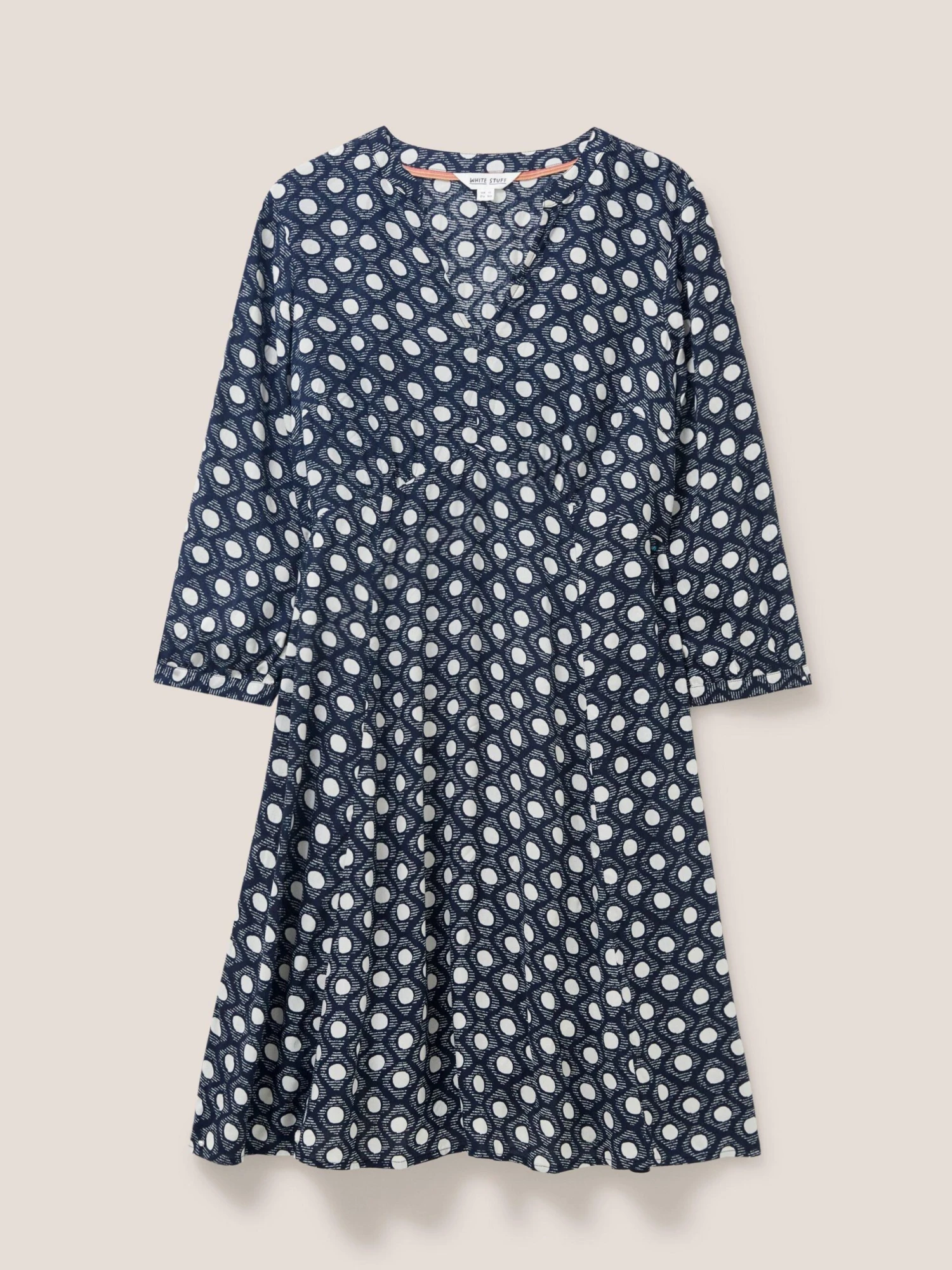 WHITE STUFF Frances Eco Vero Dress In BLACK MULTI 6 WHITE STUFF Frances Eco Vero Dress In BLACK MULTI - Image 6