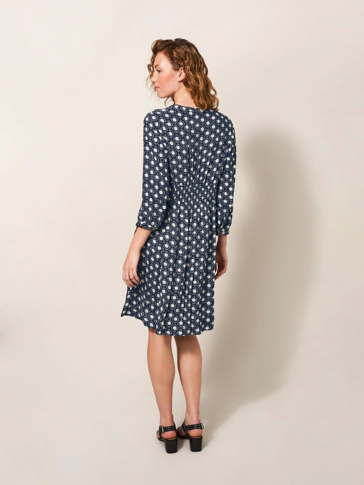 WHITE STUFF Frances Eco Vero Dress In BLACK MULTI 5 WHITE STUFF Frances Eco Vero Dress In BLACK MULTI - Image 5