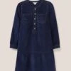WHITE STUFF Norma Cord Dress In DARK NAVY
