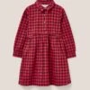 WHITE STUFF Leila Check Shirt Dress In RED MULTI