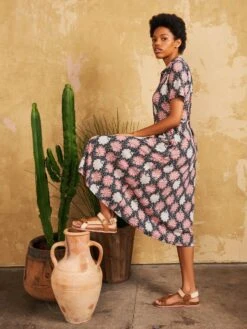 WHITE STUFF Rua Jersey Shirt Dress In PINK MULTI