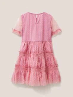 WHITE STUFF Tuelle Party Dress In DUSTY PINK -Whte Stuffy Store 440154 DUS PINK FB