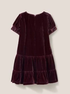 WHITE STUFF Velvet Party Dress In DARK CLARET 5 WHITE STUFF Velvet Party Dress In DARK CLARET -Whte Stuffy Store 440155 DK CLARET FB