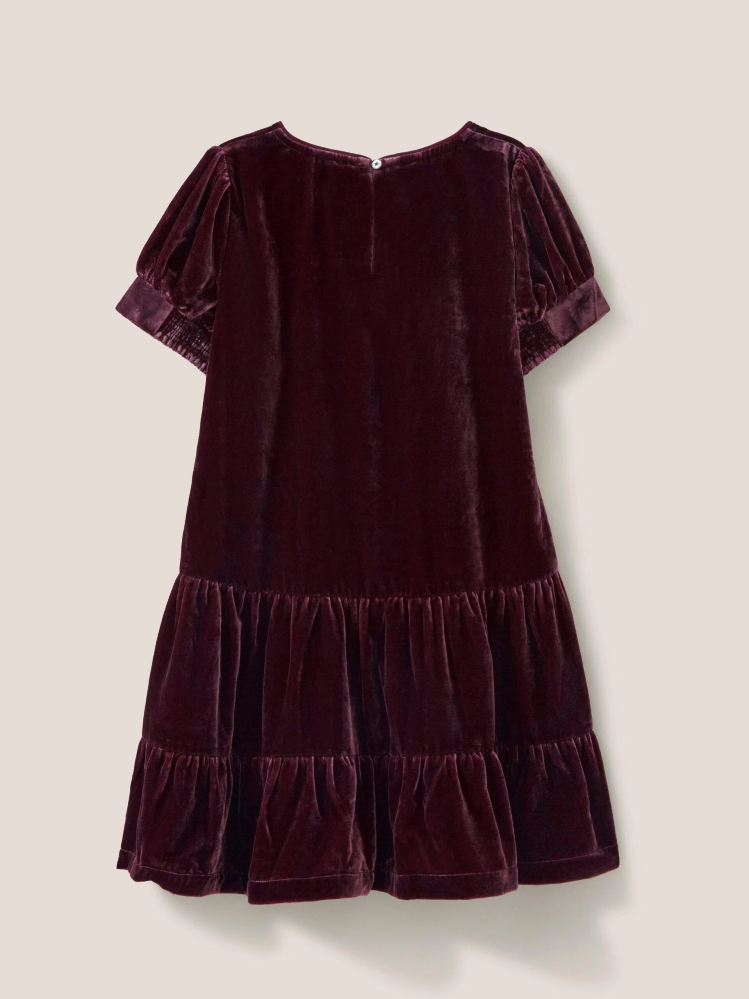 WHITE STUFF Velvet Party Dress In DARK CLARET 3 WHITE STUFF Velvet Party Dress In DARK CLARET - Image 3
