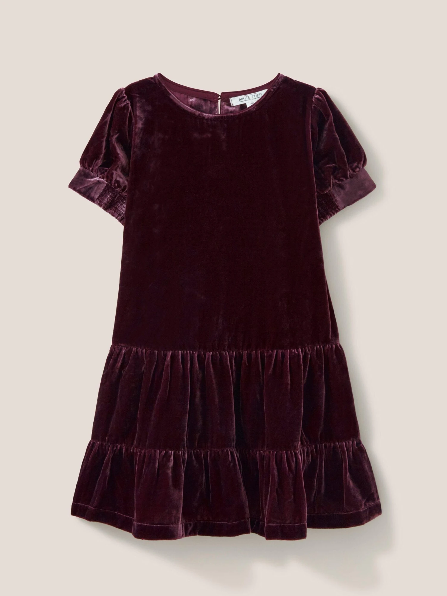 WHITE STUFF Velvet Party Dress In DARK CLARET 1 WHITE STUFF Velvet Party Dress In DARK CLARET