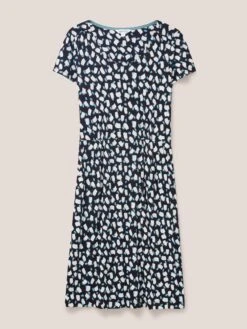 WHITE STUFF Tallie Midi Jersey Dress In BLACK MULTI 11 WHITE STUFF Tallie Midi Jersey Dress In BLACK MULTI -Whte Stuffy Store 440195 BLK MLT FF