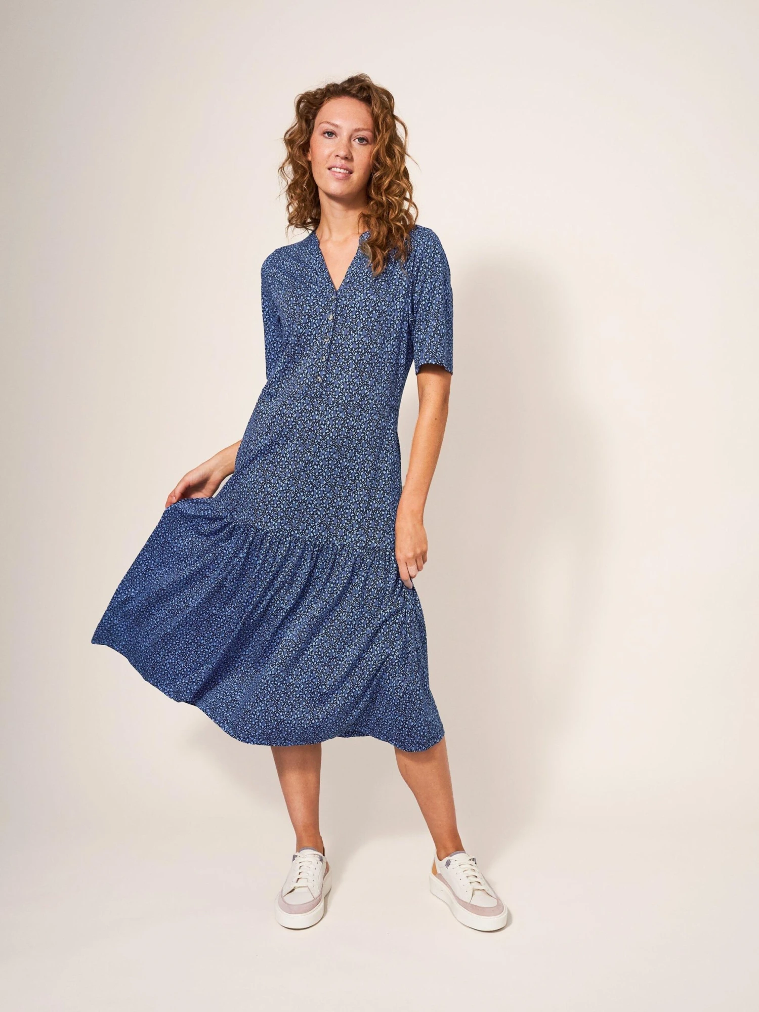 WHITE STUFF Sabina Dress In NAVY MULTI 1 WHITE STUFF Sabina Dress In NAVY MULTI